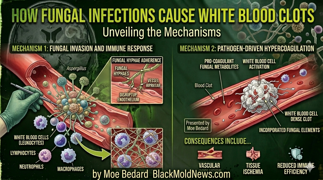 fungal infections and white blood clots